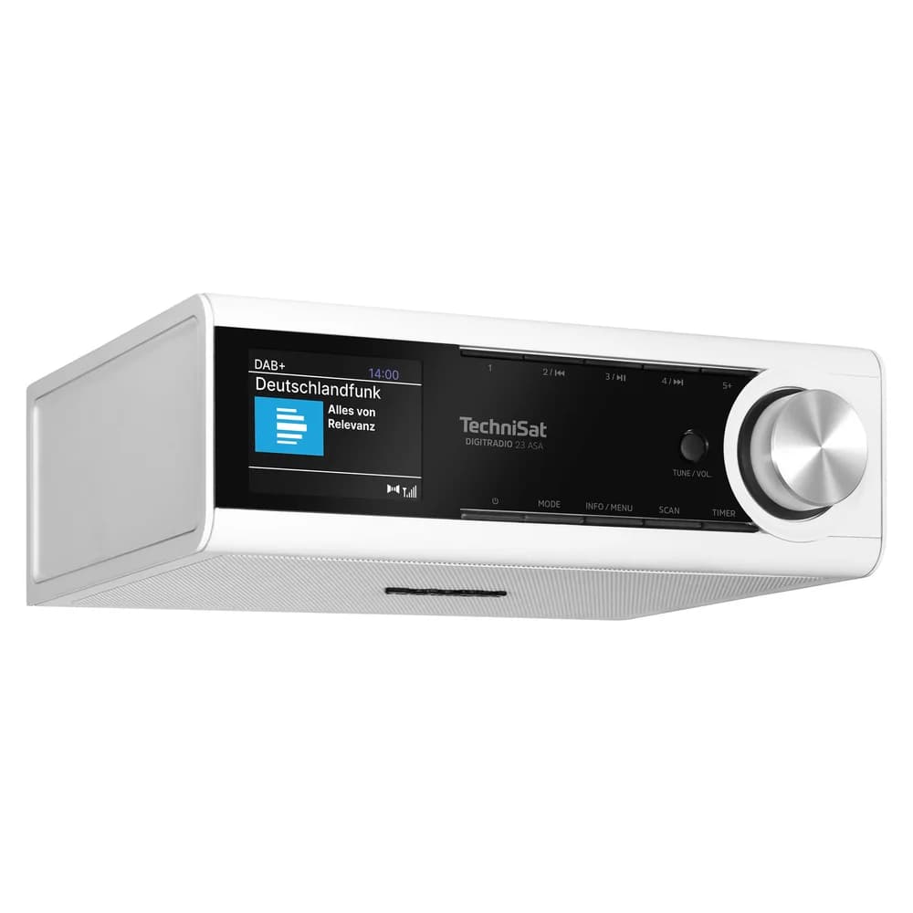 TechniSat 0001/3985 DigitRadio 23 ASA Digitalradio Weiß Digitalradio (DAB)