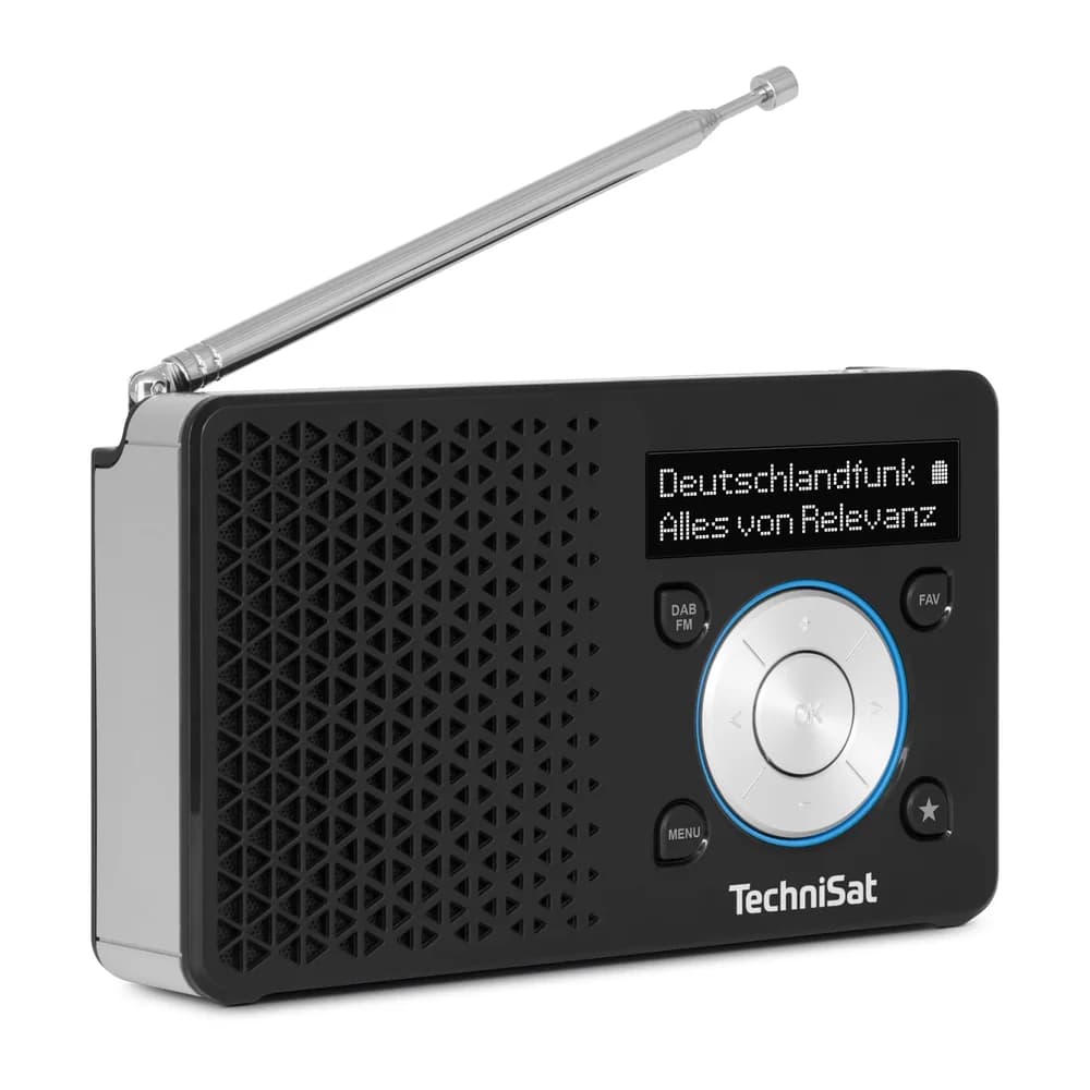 DIGITRADIO 1 A Schwarz-Silber
