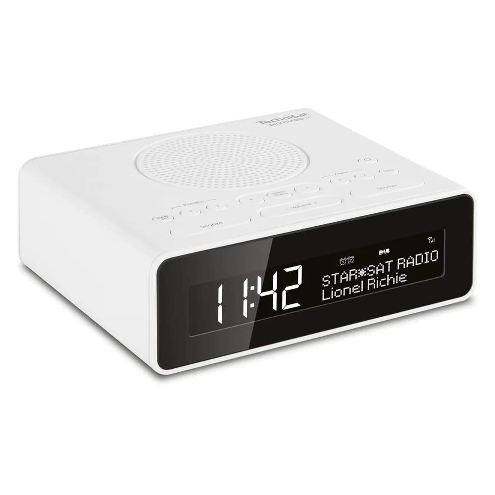 TechniSat 0001/4981 DigitRadio 51 Digitalradio weiß Uhrenradio