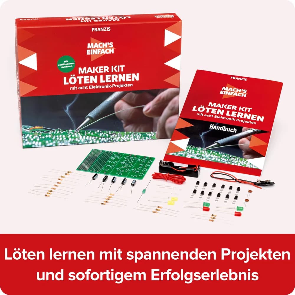 Franzis Lernspielzeug Maker Kit Löten lernen - Mach’s einfach