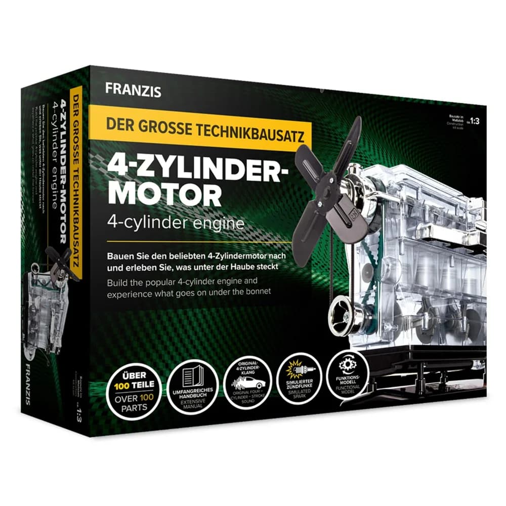 Franzis Verlag Modellbausatz FRANZIS 4-Zylinder-Motor 67175 Bausatz ab 14 Jahre