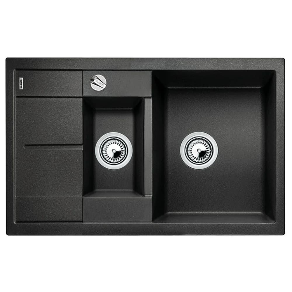 Blanco Granitspüle METRA 6 S Compact, rechteckig, aus SILGRANIT® schwarz
