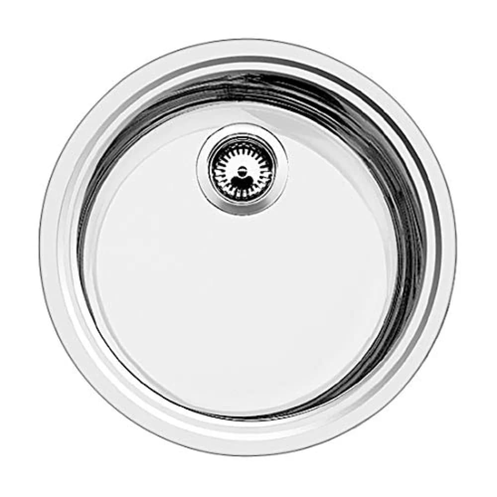 Blanco Spüle 514647 44,8x39cm, Edelstahl Bürstfinish, 3 1/2" Korbventil