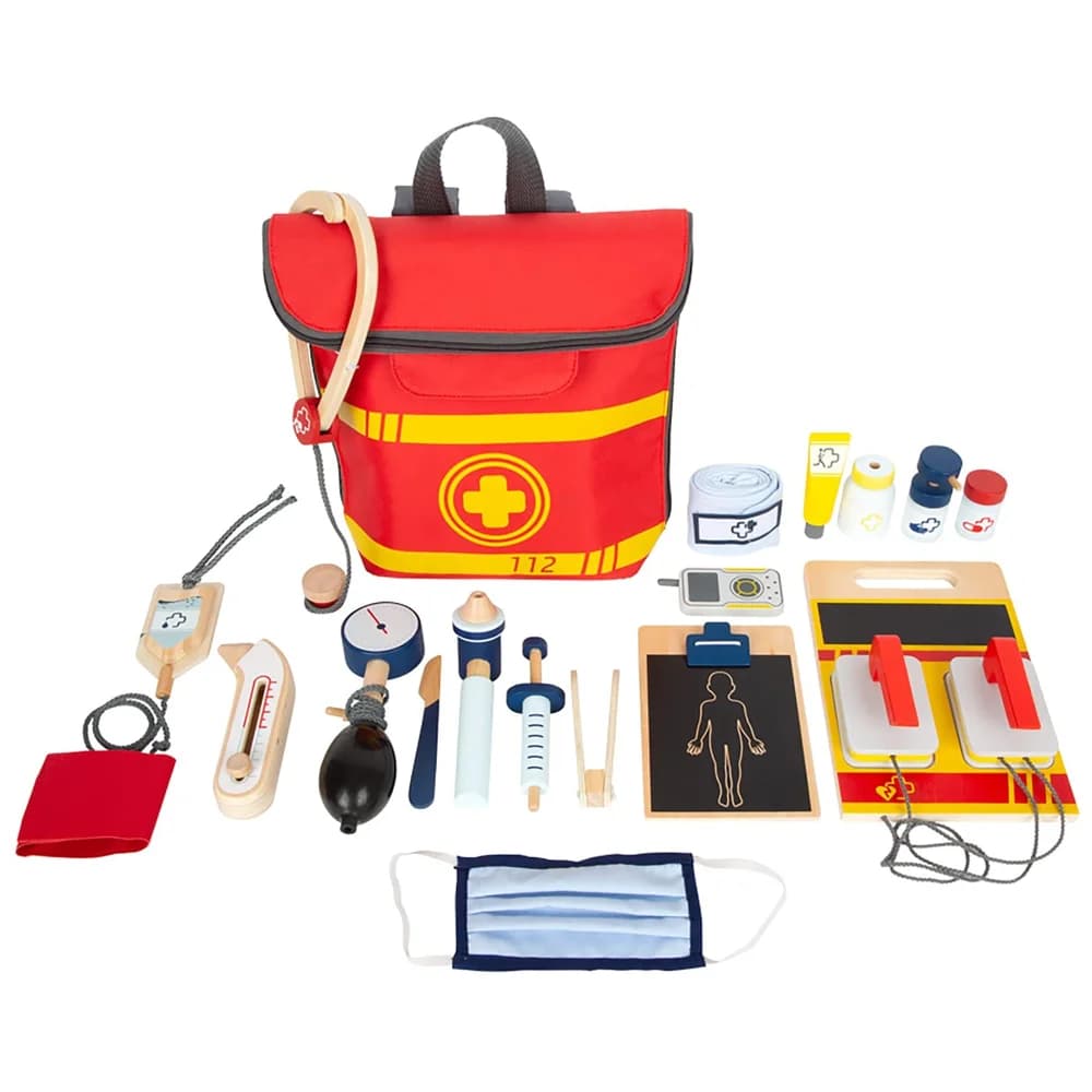 small foot Notarzt-Rucksack - rot