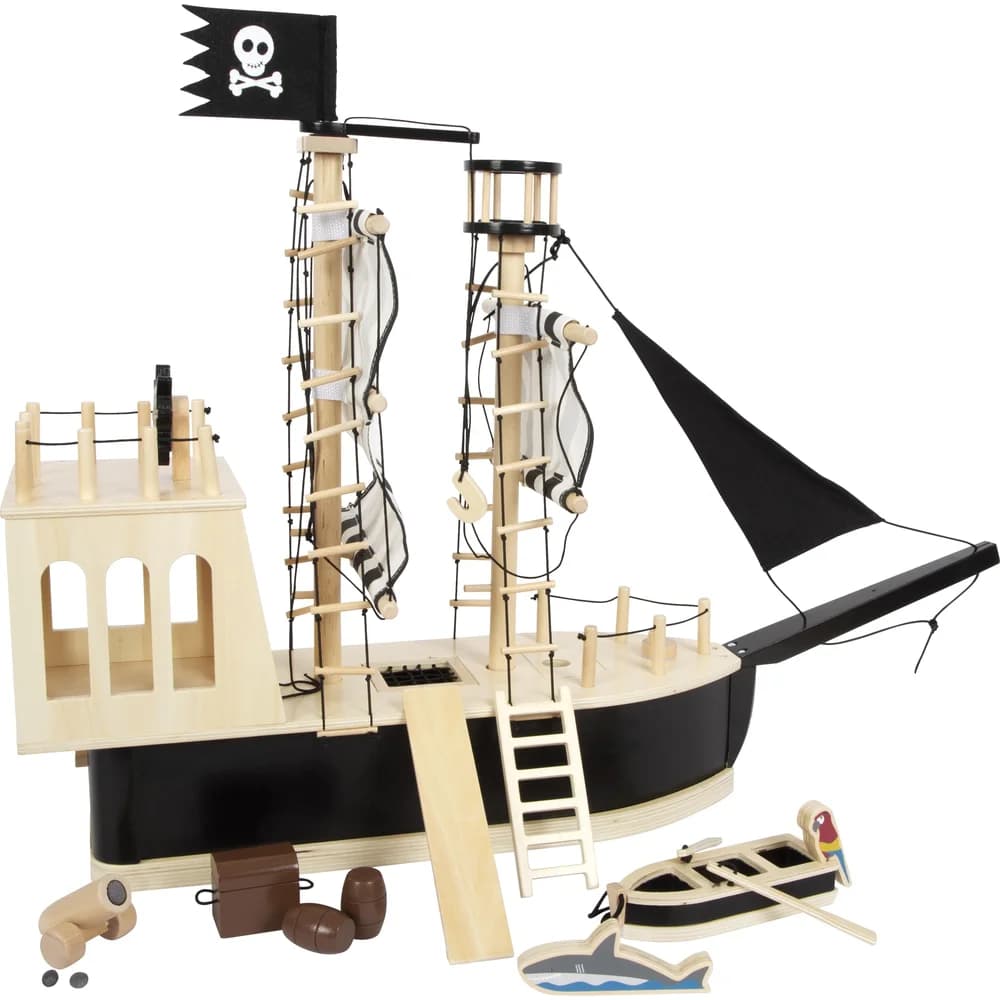 small foot Piratenschiff - schwarz