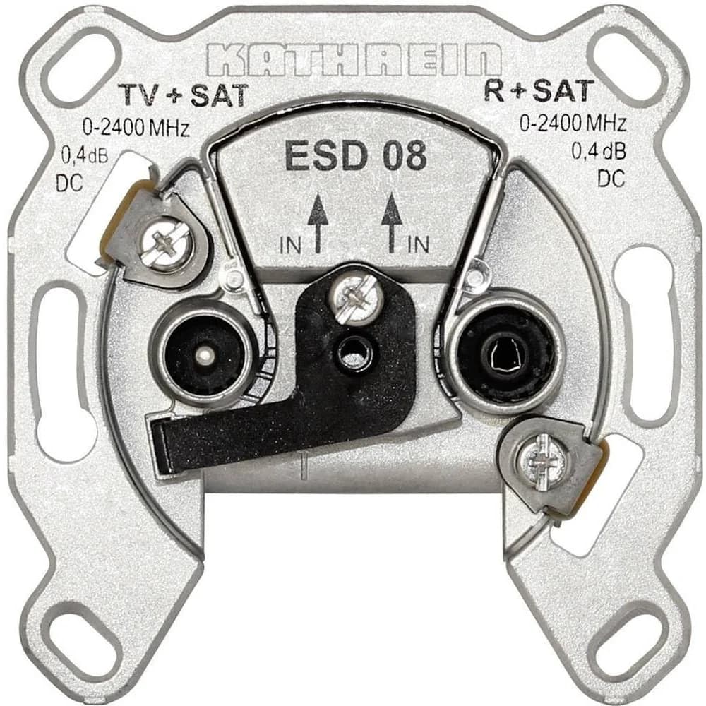 Kathrein SAT-Steckdose 2fach ESD 08