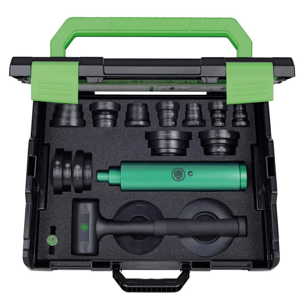 KUKKO Lagereinbau Werkzeugsatz für Bohrungsdurchmesser 10-50mm