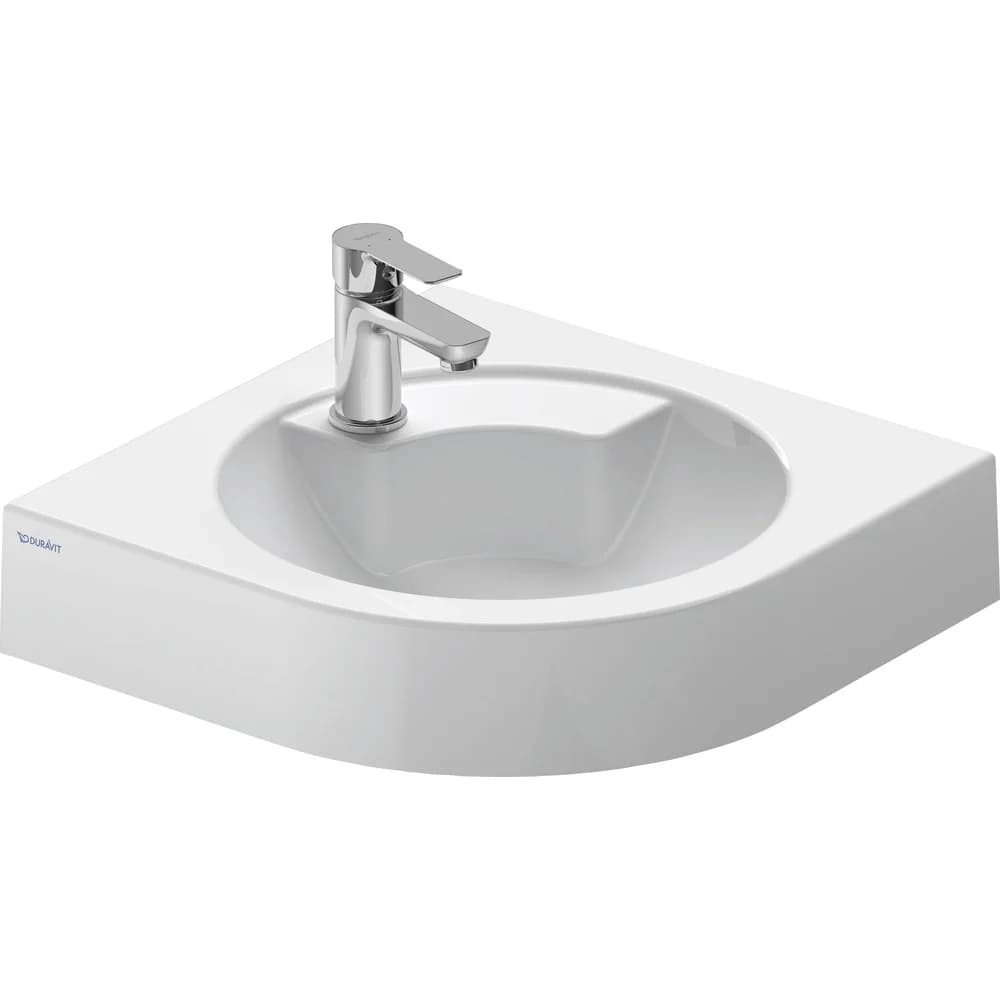 Duravit Eck-Handwaschbecken Architec 63,5x54cm, m HL li u. HLB, o. ÜL, weiß