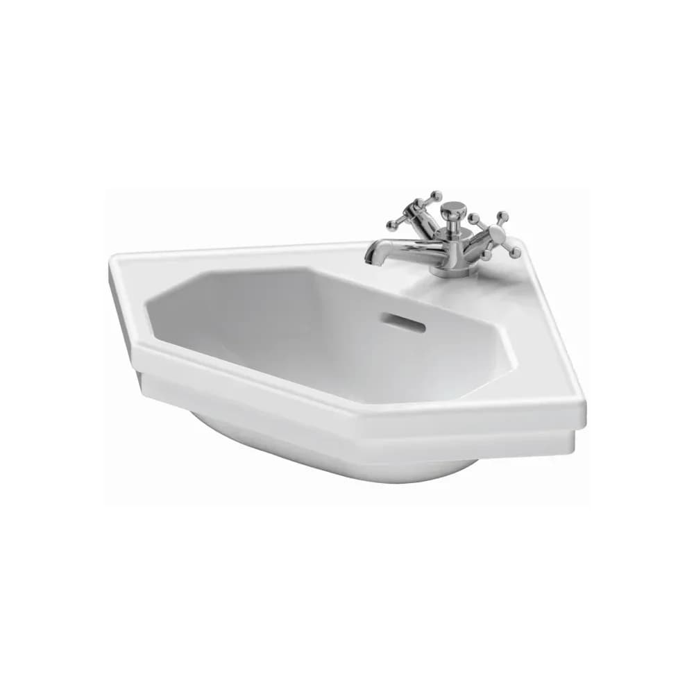 Duravit 1930 Eck-Handwaschbecken 59,5 cm, Badkeramik, 0793420000, weiß