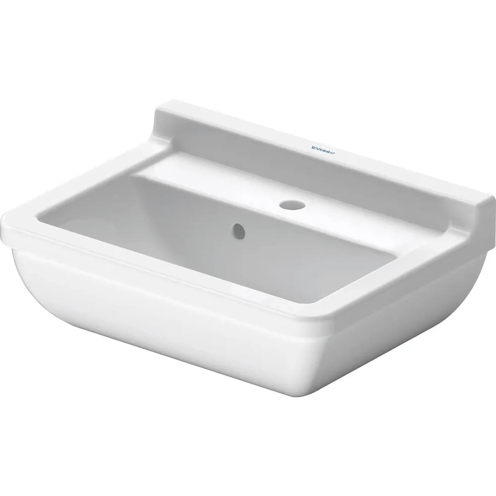 Duravit Waschtisch Starck 3 50cm, 1 Hahnloch, 0300500000, Farbe: Weiß