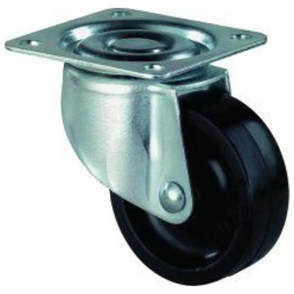 BS Rollen Lenkrolle D.30mm Trgf. 20kg m.Platte Ku.schwarz