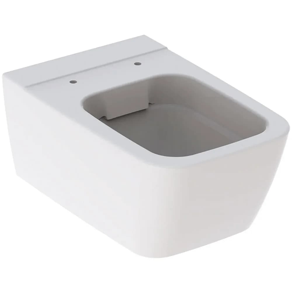 Geberit iCon Wand-WC eckig, Tiefspüler geschlossene Form, Rimfree, weiß