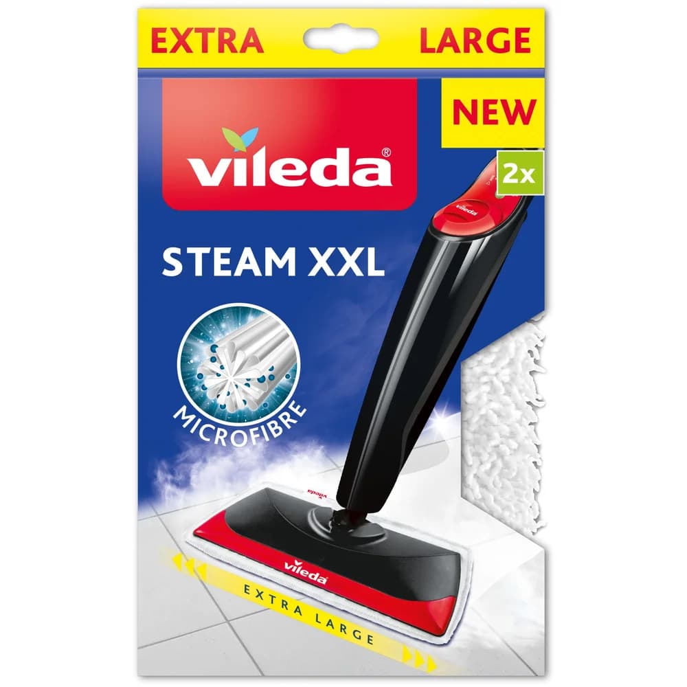Vileda Steam Plus XXL Ersatzbezug 2er Pack - weiß