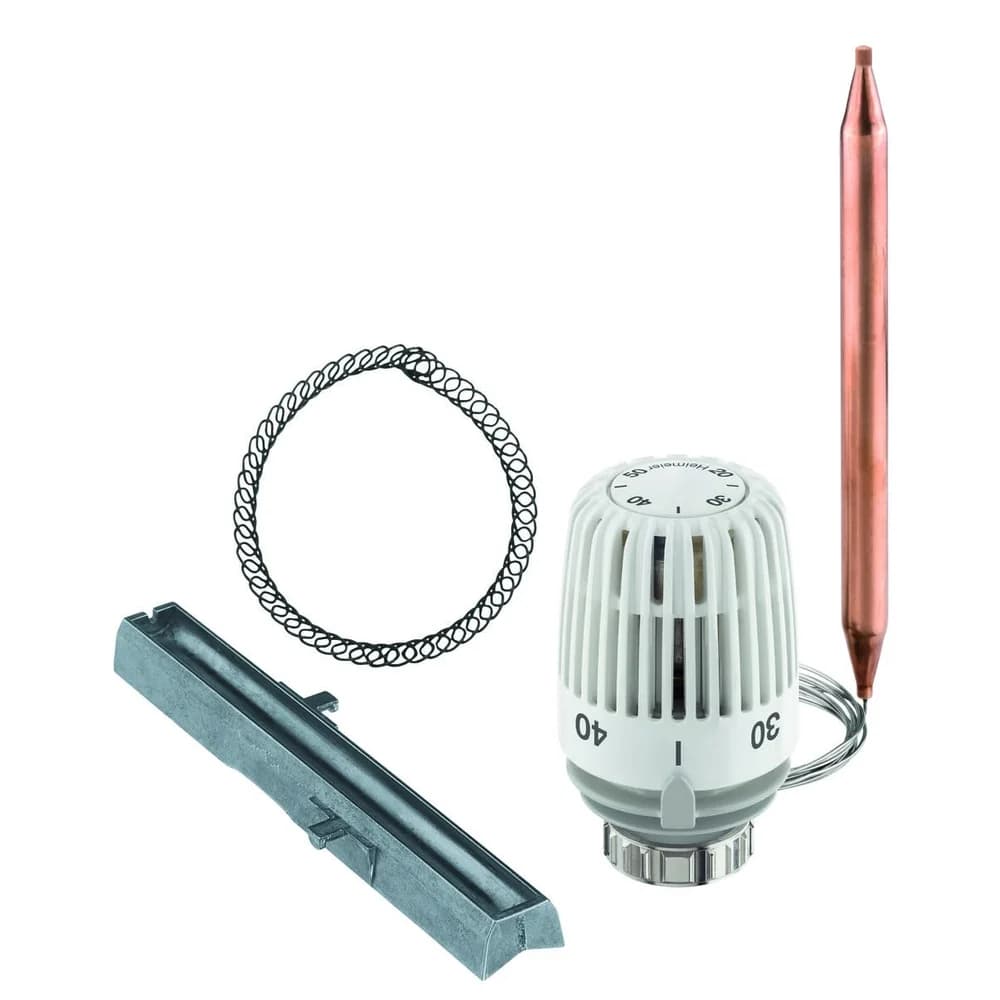 Heimeier Thermostat-Kopf K 640200500 weiss, mit Anlege- bzw. Tauchfühler