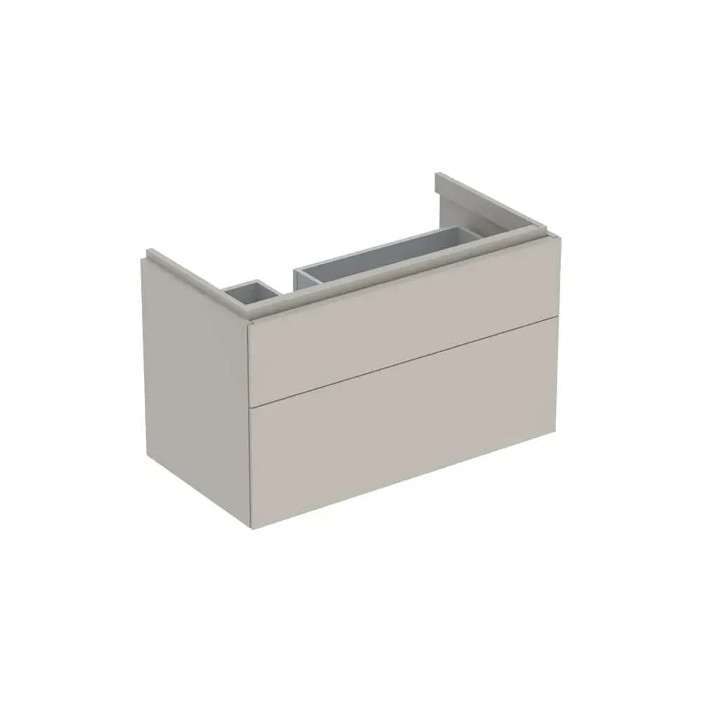 Geberit Xeno2 Unterschrank f. WT m. Ablg. re m. 2 Schubl., 88x53x46,2cm, greige