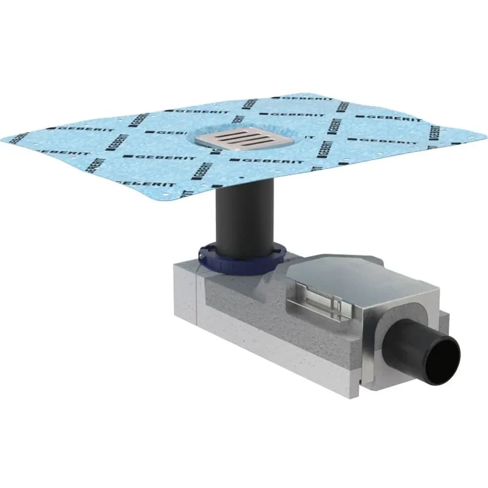 Geberit Bodenablauf Setaplano d 50mm, f Höhe am Einlauf 90/220mm