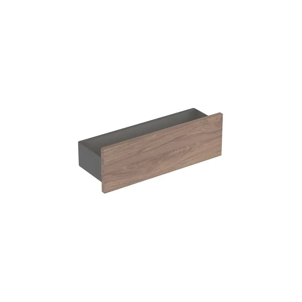 Geberit Smyle Wandablage, eckig 45x14,8x14,3cm, Nussbaum