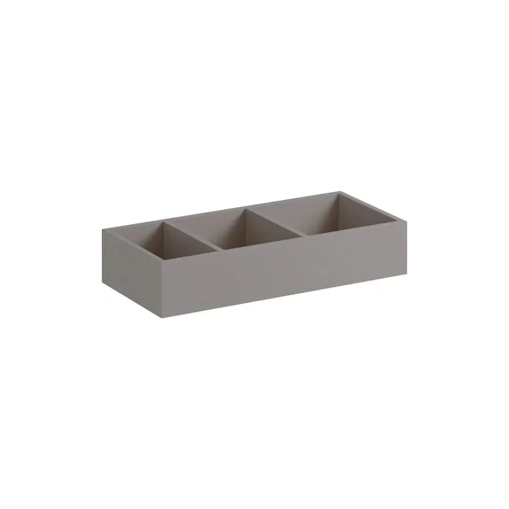 Geberit Xeno2 Schubladeneinsatz H-Teilung 32,3x6,2x15cm, sculturagrau