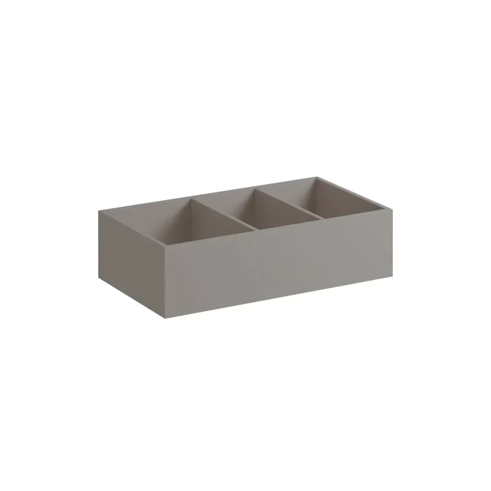 Geberit Xeno2 Schubladeneinsatz H-Teilung 37,3x6,2x20,8cm, sculturagrau