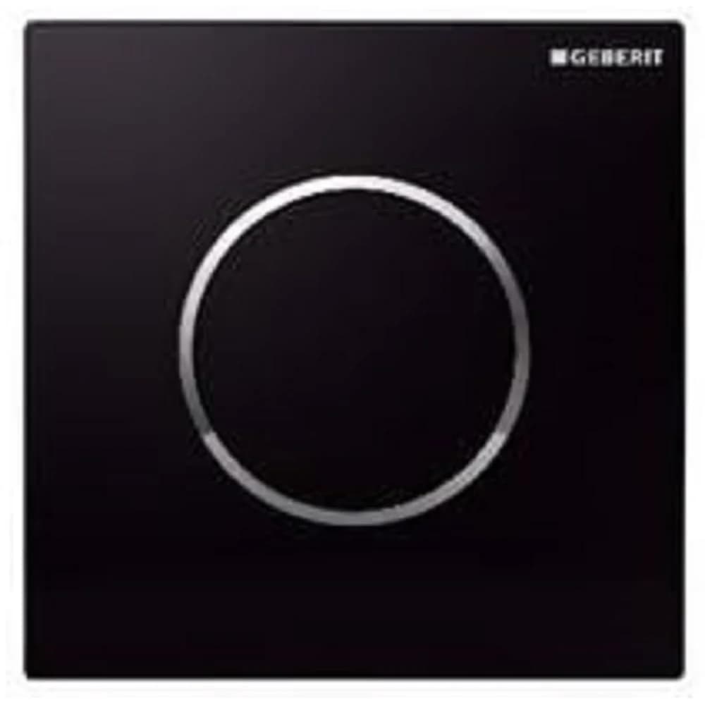 Geberit 116.015.KM.1, Spülplatte, Schwarz, Chrom, Geberit - Schwarz/Silber
