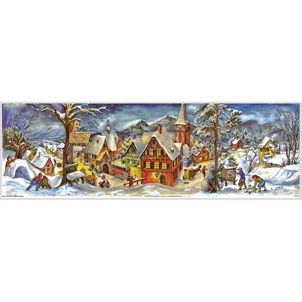 Richard Sellmer Verlag Adventskalender Adventskalender "Kleines Dorf im Winter"