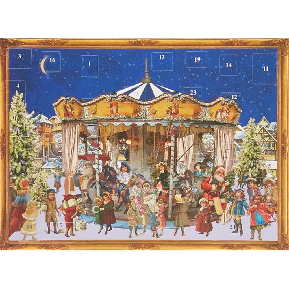 Richard Sellmer Verlag Adventskalender Postkarten-Adventskalender "Karusell"