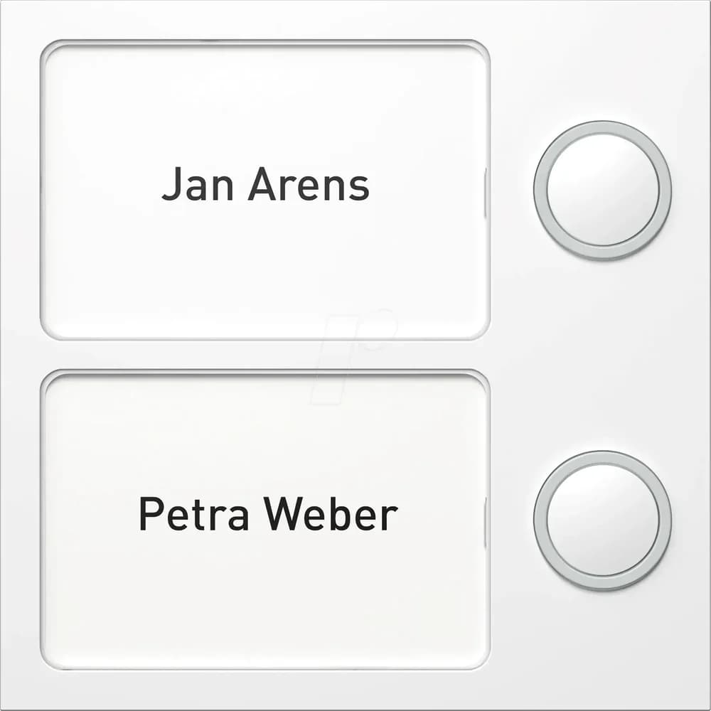 Portier Tastenmodul 2 Tasten (weiß)