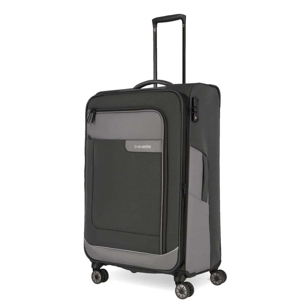 Travelite Viia 4w Trolley L 77 Schiefer