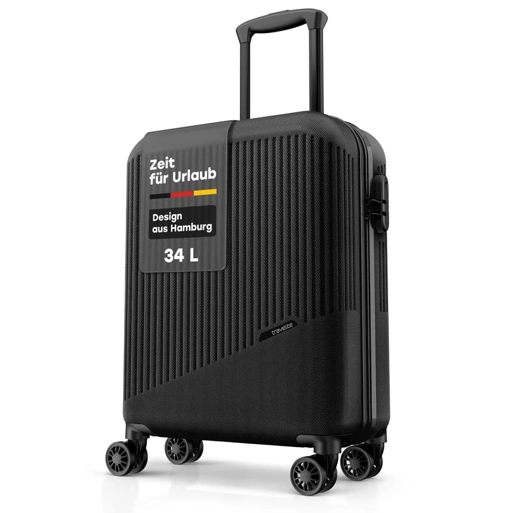 Travelite Handgepäckkoffer BALI 4w S 55cm schwarz