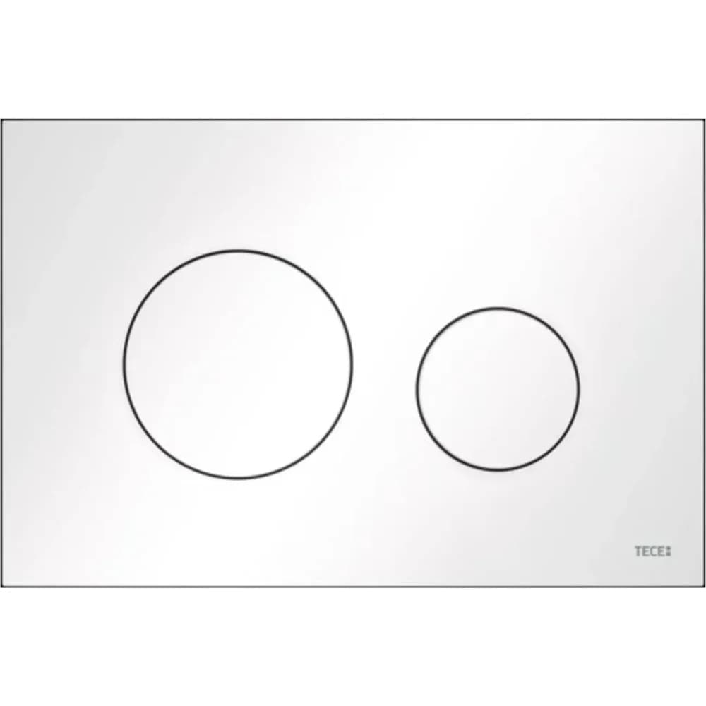 TECEloop WC-Betätigungsplatte Kunststoff für Zweimengentechnik weiß