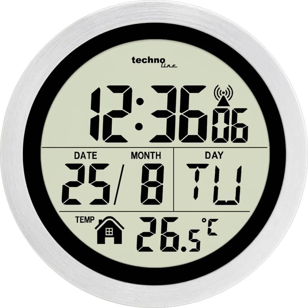 technoline Uhr WT3005 silberfarben
