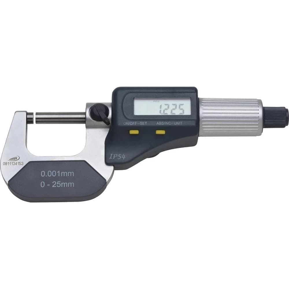 Helios Preisser Digitale Bügelmessschraube (IP54, mm/inch Messbereich 0°25mm)
