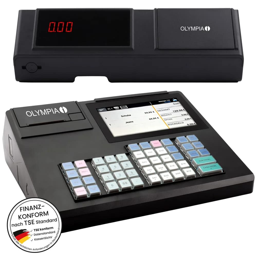 Olympia Registrierkasse K200 anthrazit (ohne TSE).