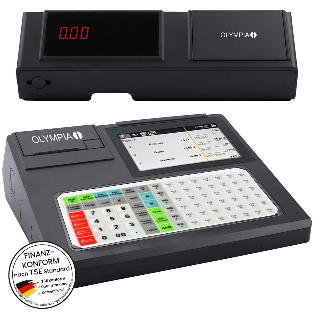 OLYMPIA Registrierkasse K200 Plus schwarz