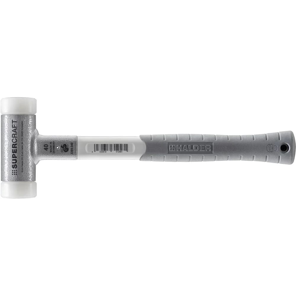 HALDER Schonhammer SUPERCRAFT 40mm rückschlagfrei mit 3-Komponentengriff