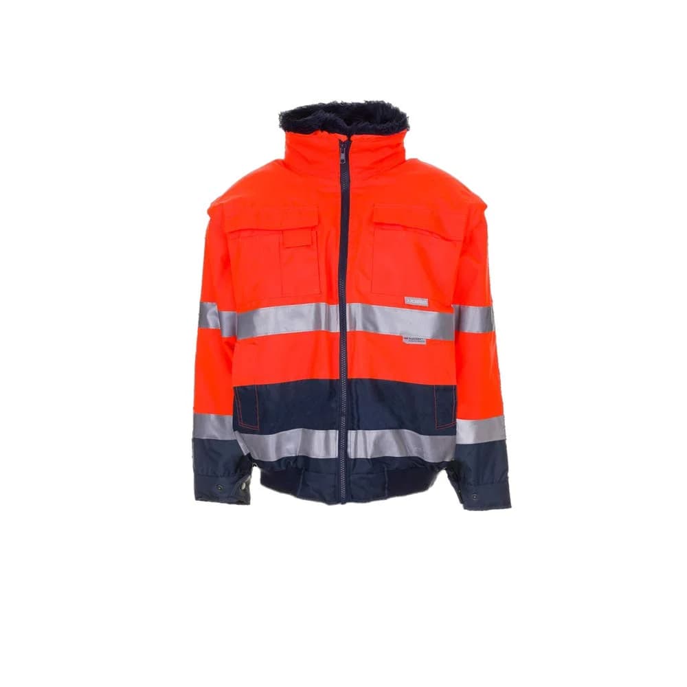 Planam Warnschutz-Comfortjacke Größe L orange / marine - 2046052