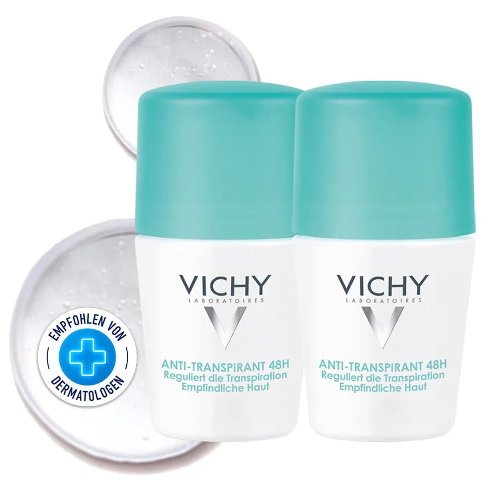VICHY DEO Roll-on Antitranspirant 48h Doppelpack 100 ml