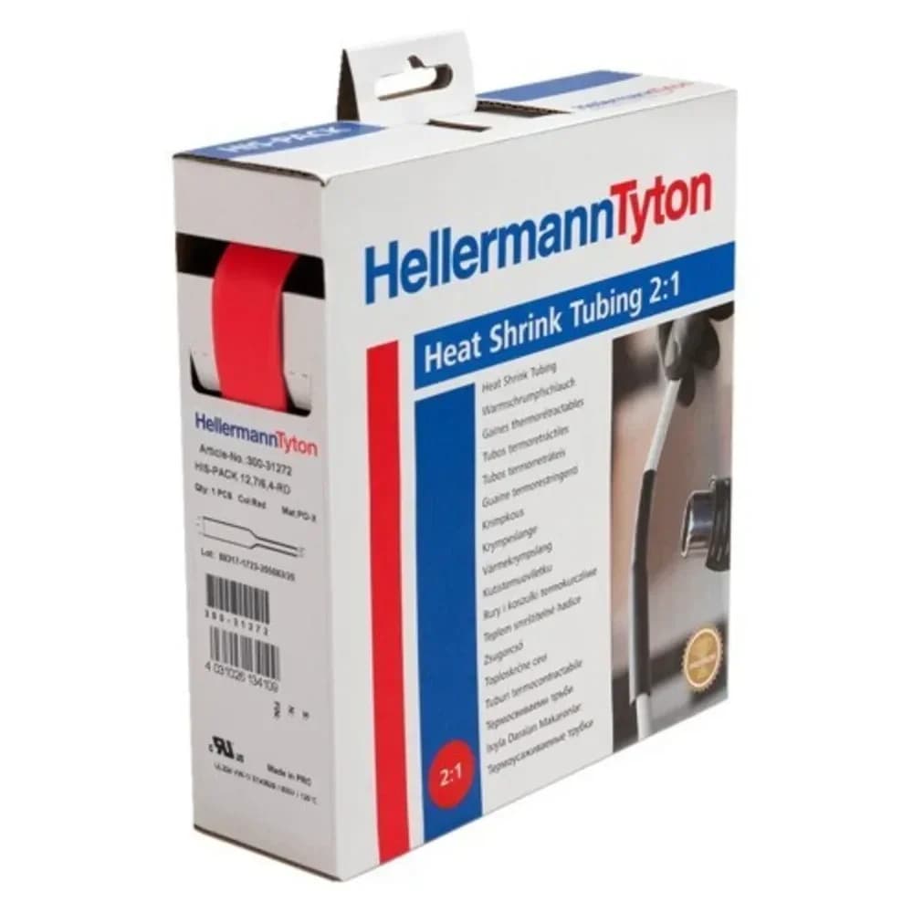 HellermannTyton Schrumpfschlauch HIS-3/4-POX-RD 5m