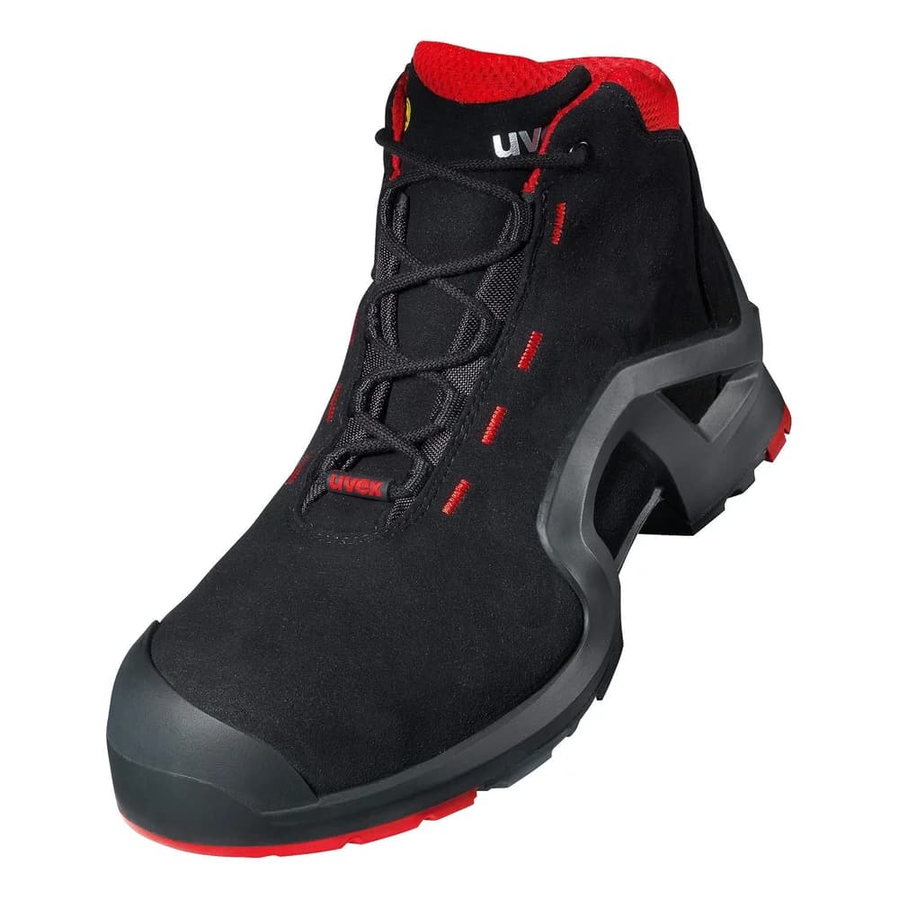UVEX Sicherheitsstiefel x-tended Gr. 39 W11 S3L ESD SR schwarz/rot 8517.2