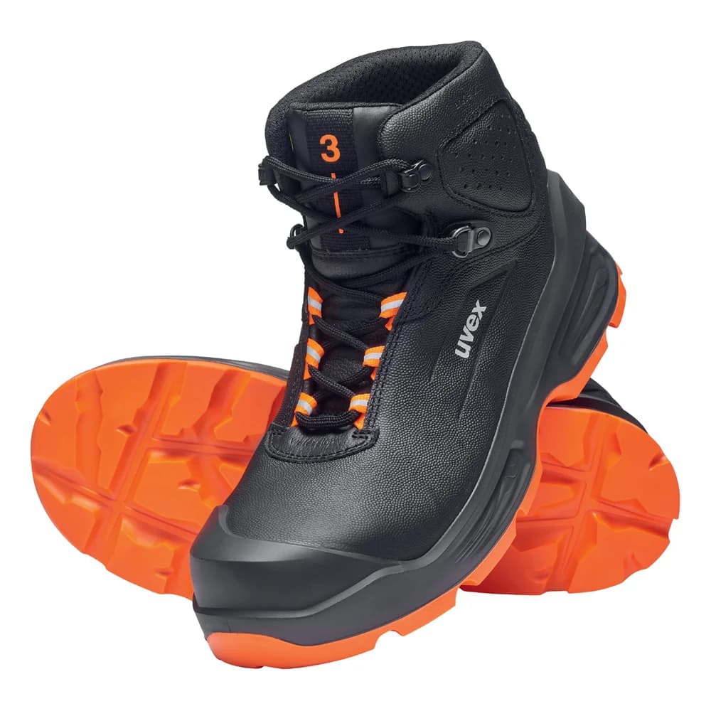 uvex Stiefel 3 S3 schwarz orange Weite 11 Gr. 38