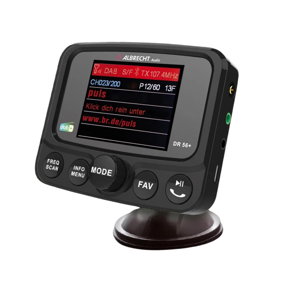 Albrecht DR56+, DAB+ Autoradio Tuner - Schwarz