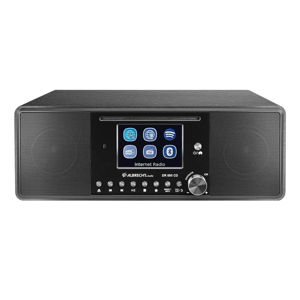 Albrecht DR 895 CD Hybridradio schwarz