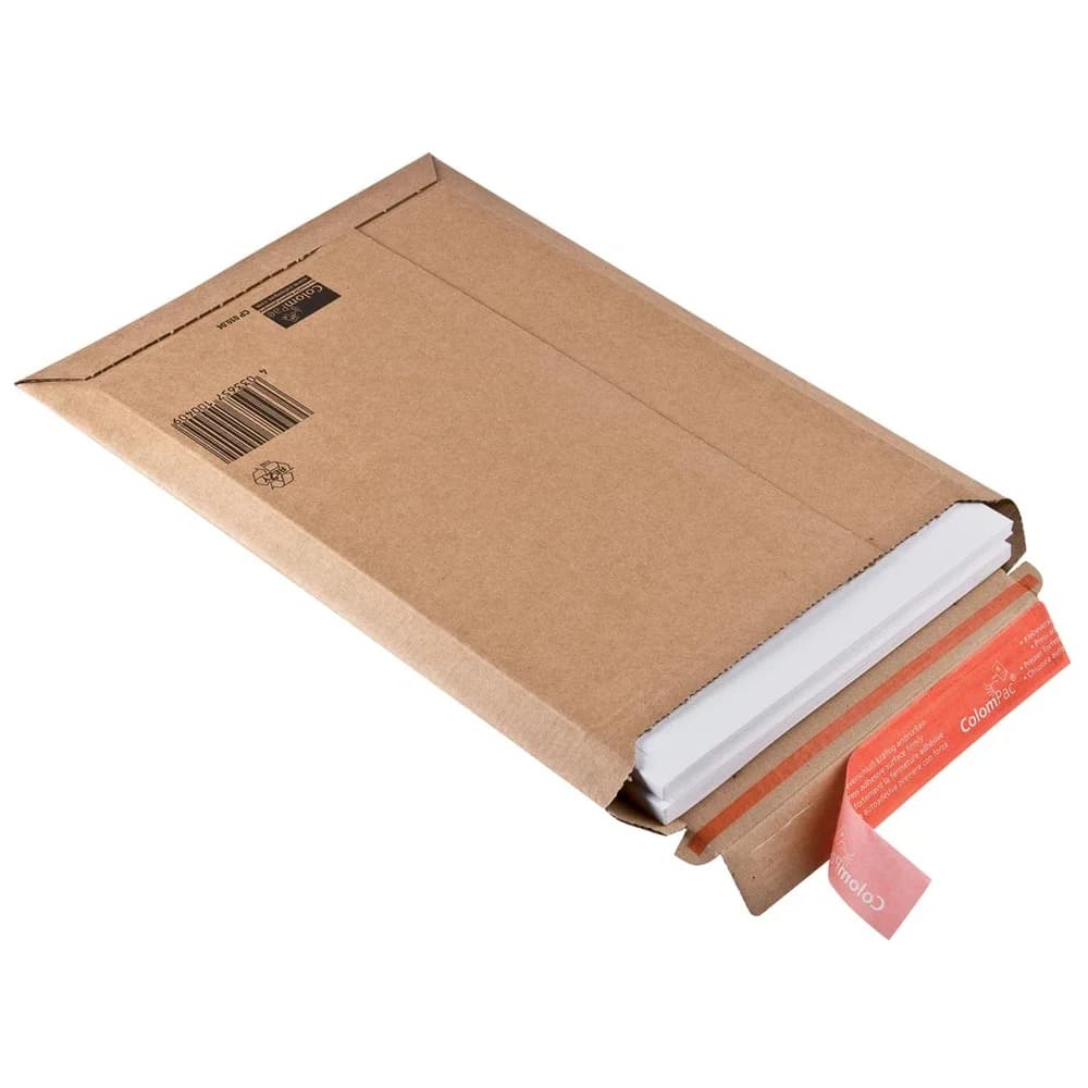 ColomPac Versandtaschen Wellpappe 235x340x35 mm (A4+), braun
