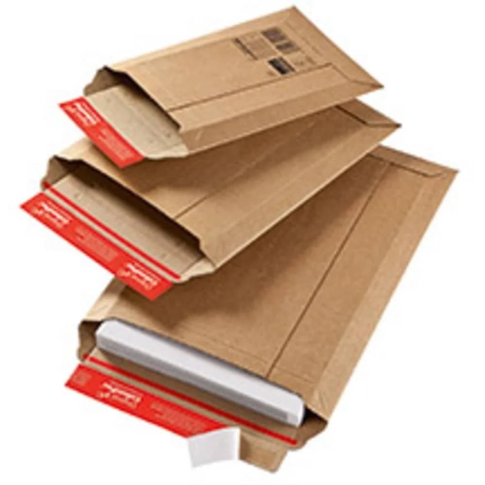 Versandtasche, Wellpappe, 340x500x50mm, braun