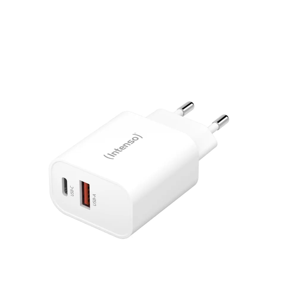 Intenso 30W USB-A, USB-C Ladegerät, weiß