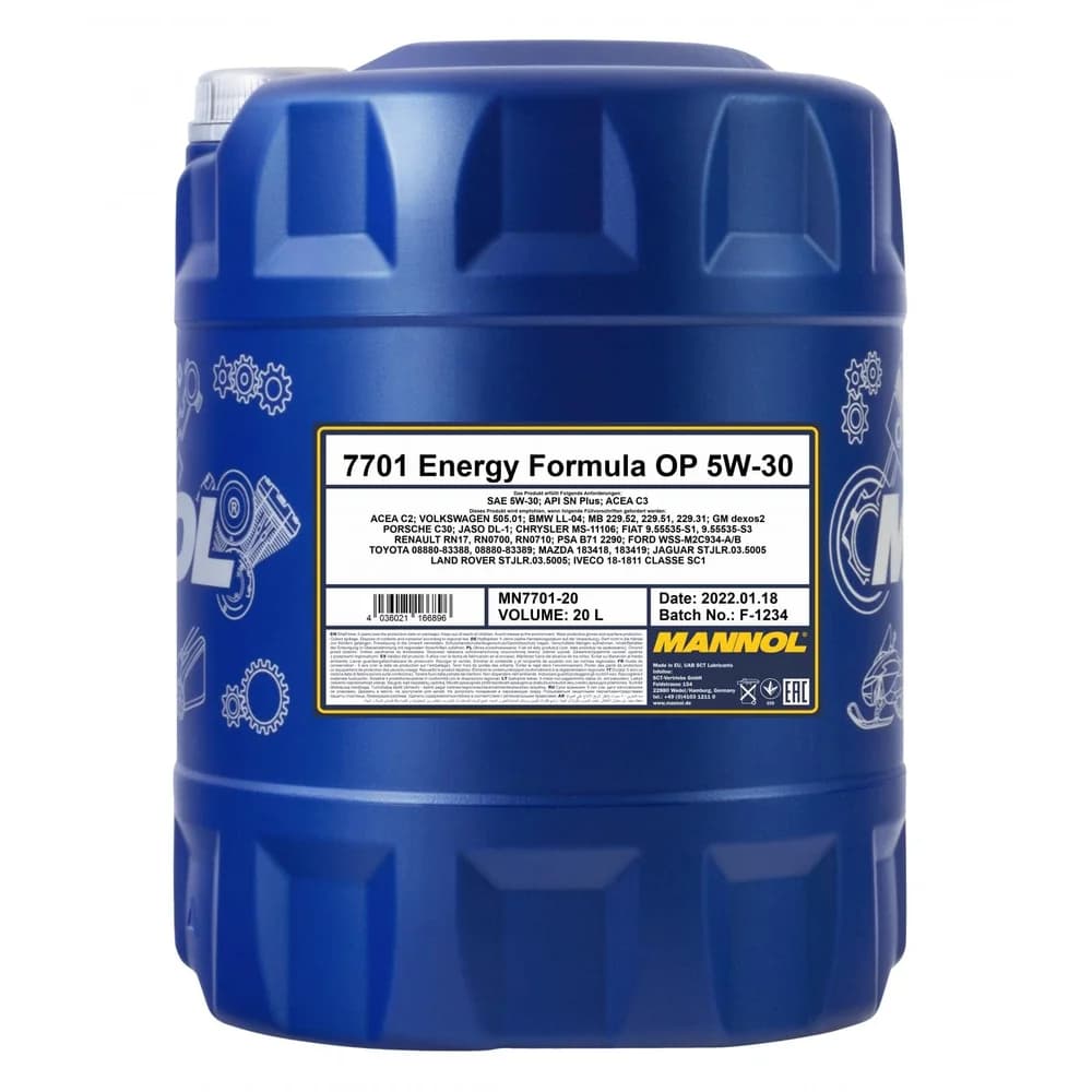 Mannol 7701 Energy Formula OP 5W-30 20 l