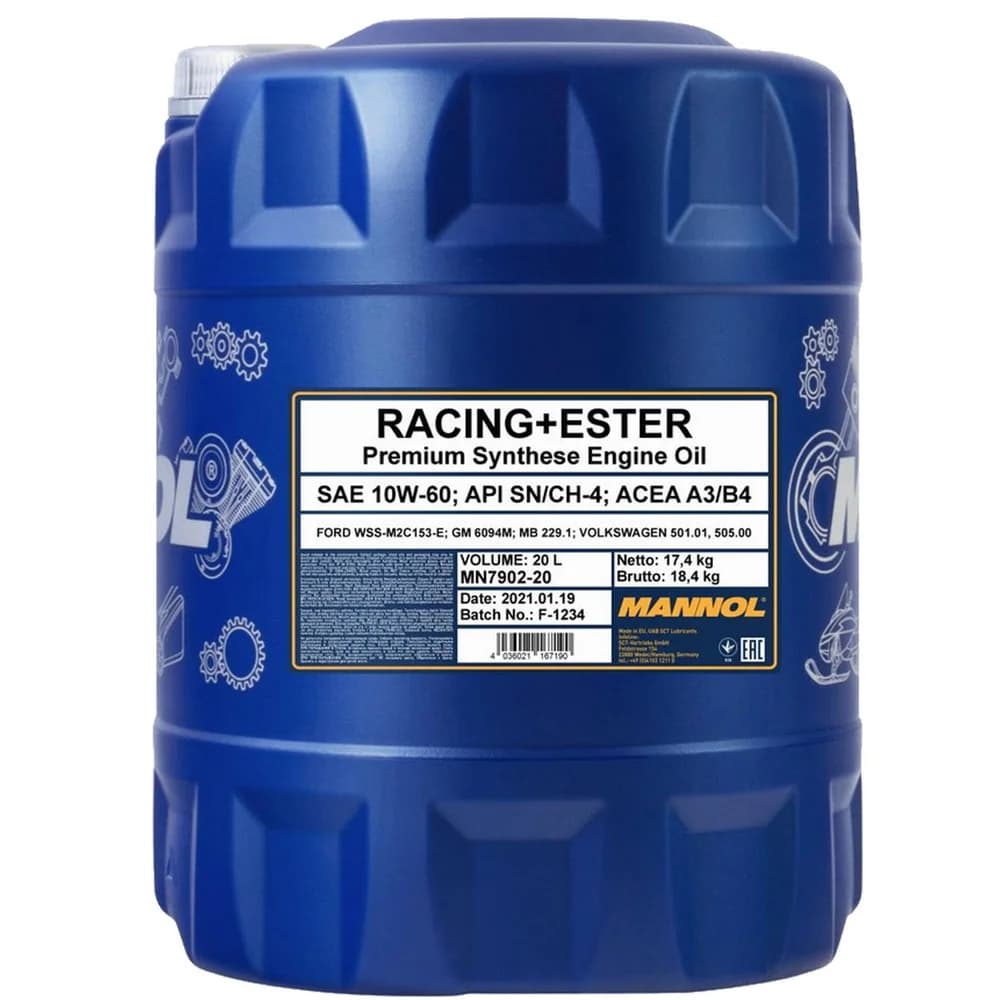 Mannol 7902 Racing + Ester 10W-60 20 l