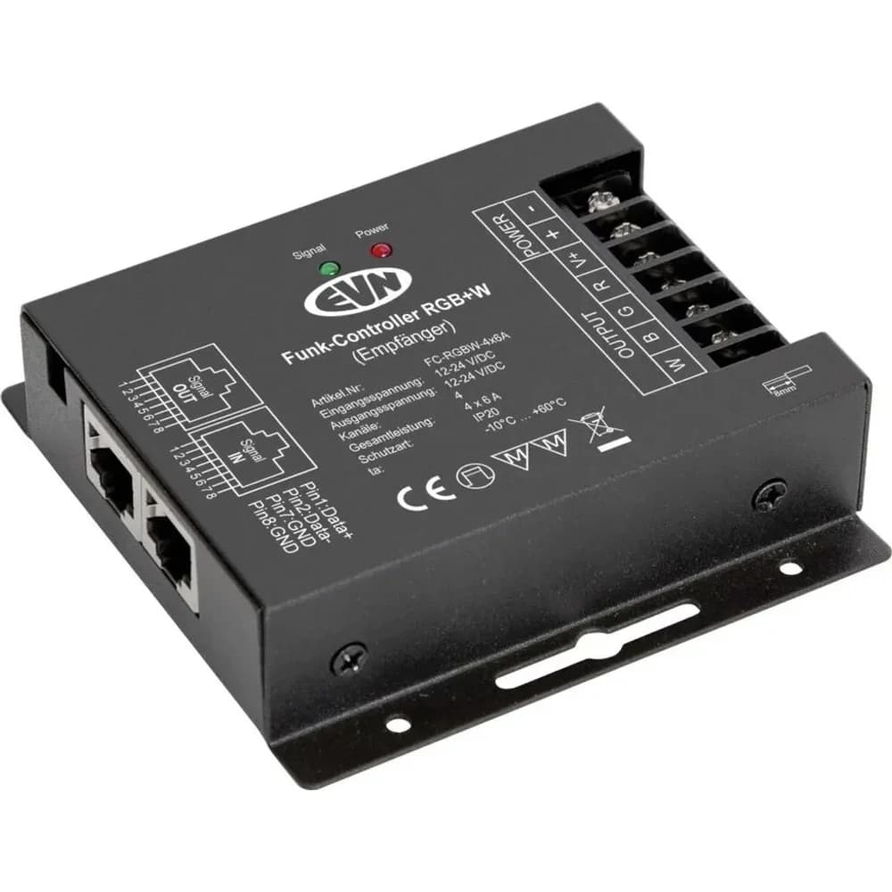 EVN LED RGBW-Funk-Empfänger FCRGBW4X6A