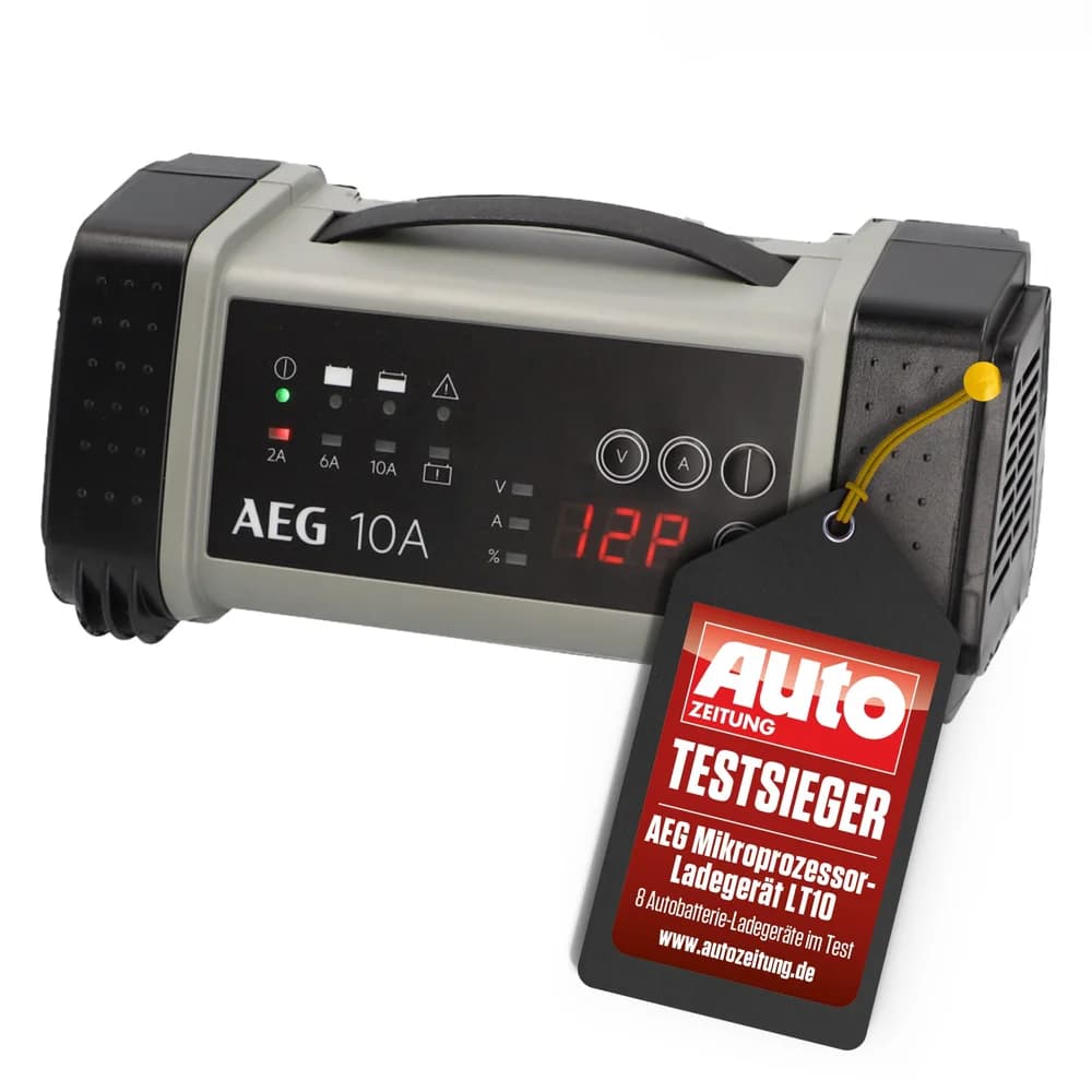 AEG 97024 Mikroprozessor-Ladegerät 10A für 12/24V Batterien 9-stufig