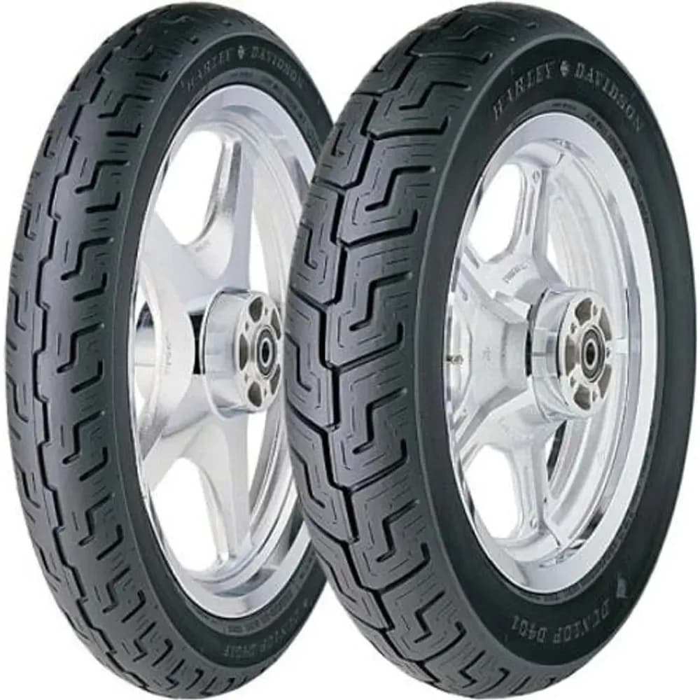Dunlop D401 Motorradreifen 130/90B16 TL 73H für Harley Davidson vorne - Silber
